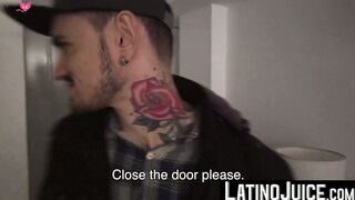 Horny stud Gael grabs inked Kendros huge boner and eats it like dessert