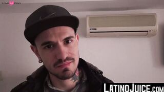 Horny stud Gael grabs inked Kendros huge boner and eats it like dessert