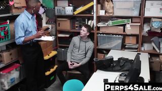 Petite twink Shoplifter Swallows Hard fucker Officers BBC