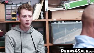 Petite twink Shoplifter Swallows Hard fucker Officers BBC