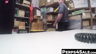 Chubby shoplifter Gets Banged Hard by BBC security officer