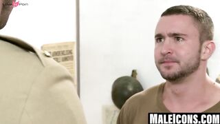 MaleIcons.com - Muscular Billy Santoro drills big sausage into Colt Rivers