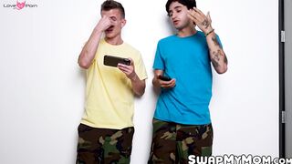 For a pair of busty stepmoms Pristine Edge and Kenzie Love making their stepsons happ