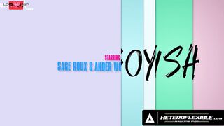 HETEROFLEXIBLE - Adorable Femboy Ander Wolfe Gets SPITROASTED By Bestie Sage Roux & Hung Jock Drake Von