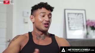 HETEROFLEXIBLE - Str8 Enlisted Military Kenzo Alvarez & Matthew Ellis Learn To Jerk Off Between Boys