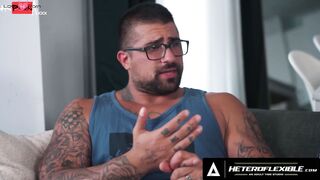 HETEROFLEXIBLE - Lusty Heterosexual Hunk Ryan Bones Uses Buddy Tony Genius's Bubble Booty As His Cum Dump
