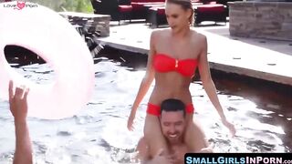 SmallGirlsInPorn.com - Adorable banned search Fae rides her boyfriend's monster cock