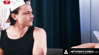 HETEROFLEXIBLE - Freaky Jock Derek Kage Caught Babysitter Enzo Muller Watching Soft Porn