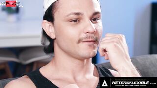 HETEROFLEXIBLE - Freaky Jock Derek Kage Caught Babysitter Enzo Muller Watching Soft Porn