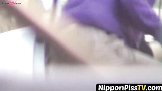 NipponPissTV.com - Japanese schoolgirl filmed peeing herself in public openly