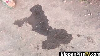 NipponPissTV.com - Japanese schoolgirl filmed peeing herself in public openly