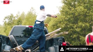 HETEROFLEXIBLE - Not Homosexual If It's Only one Time! Farmer Zack Mackay Is Doggy Plowed By Hung Tito Patron