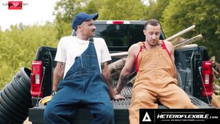 HETEROFLEXIBLE - Not Homosexual If It's Only one Time! Farmer Zack Mackay Is Doggy Plowed By Hung Tito Patron