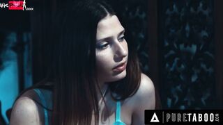 VIRGIN TABOO Struggling Krissy Lynn Caught Step Daughter Kamryn Jade Seeking Comfort From Step-Uncle