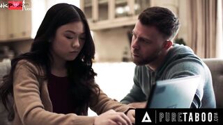 INNOCENT TABOO Tiny Town sluts Lulu Chu Gets Lusty While Hearing Roommate Raw & Filthy With Slimthick Vic