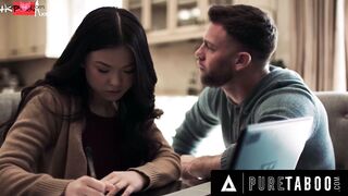 INNOCENT TABOO Tiny Town sluts Lulu Chu Gets Lusty While Hearing Roommate Raw & Filthy With Slimthick Vic