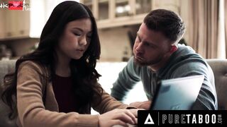 INNOCENT TABOO Tiny Town sluts Lulu Chu Gets Lusty While Hearing Roommate Raw & Filthy With Slimthick Vic