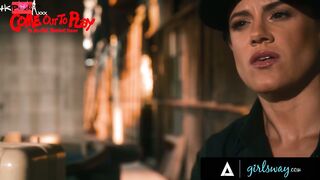 GIRLSWAY - 10 BIMBOS DYKE GANG BANG! HARD FISTING, STRAP-ON SEX, AND SQUIRTING! - WARRIORS PARODY