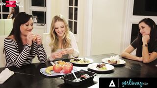 GIRLSWAY - Cheating Karla Kush Almost Caught Having MULTIPLE ORGASMS With Georgia Jones FULL MOVIE