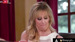 MOMMY'S CHICK - mom Cherie DeVille Almost Caught Cheating With Step-Daughter Kenna James Under Table