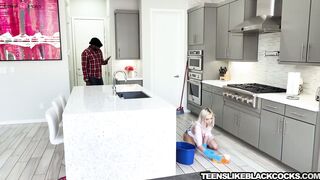 Chloe Temple chokes on BBC before hard interracial pounding