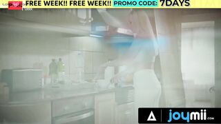 JOYMII - Gorgeous Blonde Vinna Reed Prepared A Sexsual Surprise To Her Man With Happy Ending!