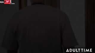 ADULT TIME - Cheating Skank Ashley Adams SQUIRTS On Your Bf's Penis While You See Them Boned!