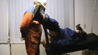 Bearded Daddy Barebacks Worker