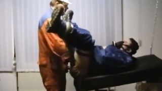 Bearded Daddy Barebacks Worker