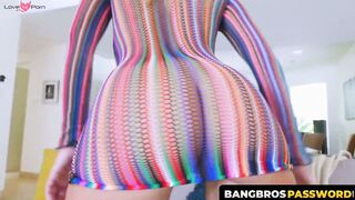 BangbrosPassword.com - Big titted beauty enjoys a tittyfuck before riding a massive c