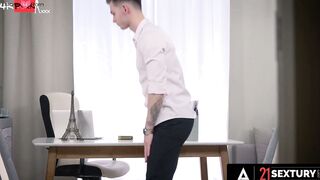 21 SEXTURY - Adorable Boss Rin Moon Wants To Got Her Tight Assholed Filled By Her Coworker's Penis