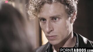 PornTaboos.com - Slutty teen enjoys rough powerful taboo sex with her dominant stepda
