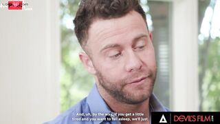DEVILS SCENE - Angry Man Cheats On His Fiance By Cumming On The Beauty Babysitter's Face