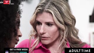 ADULT TIME - mom Cory Chase Teaches Teens Step-Daughter Olivia Jay How To Have Sexsual Lesbo Sex!