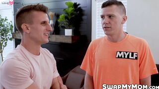 An art project turns into an all out orgy with stepmoms Demi Nova and Lory Lace
