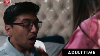 ADULT TIME - Lexi Luna TRICKED In Accidentally Fucking Stepson After Losing Glasses! FULL TAPE