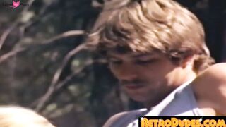 RetroDudes.com - Retro cock sucker blows friends and takes dick in his ass