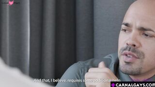 Cabrera slicked up his rock hard cock
