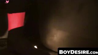 BoyDesire.com - Alex Silvers' intense tattooed cock stroking in a van