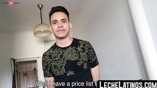 LecheLatinos.com - Latino cock sucker rides a big raw cock and cums hard