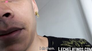 LecheLatinos.com - Latino cock sucker rides a big raw cock and cums hard