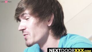 NextDoorXXX.com - Solo jock Tyler Kodiak beats his own man meat in a hot jerk off