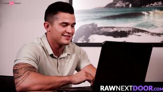 RawNextDoor.com - Jordan Boss's slow threesome with Calvin and Christian Bay unfolds