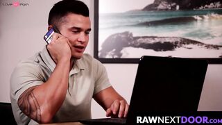 RawNextDoor.com - Jordan Boss's slow threesome with Calvin and Christian Bay unfolds
