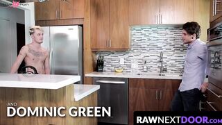 RawNextDoor.com - Matty Strong's easy penetration of his butt buddy Dominic Green