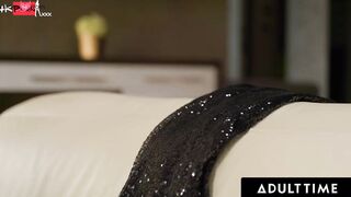ADULT TIME - Russian Baddie Jadilica Uses Dildo To Stretch Her Tight Asshole For First Time Anal Play!