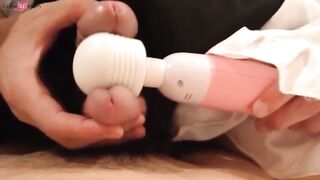 2 Asian Crossdressers Play with Sex Toys and Cum Hard