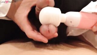 2 Asian Crossdressers Play with Sex Toys and Cum Hard
