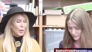 ShopliftersPunished.com - Hung cop fucks lusty teen and busty mature whore for their