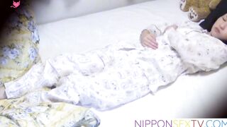 NipponSexTV.com - Japanese teen plays with her nipples and fingering pussy